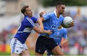 4 June 2016; James McCarthy of Dublin in action against Paul Cahillane of Laois in the Leinster GAA Football Senior Championship Quarter-Final match between Laois and Dublin in Nowlan Park, Kilkenny. Photo by Stephen McCarthy/Sportsfile