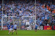 4 June 2016; Laois goalkeeper Graham Brody dives to his left to save a penalty kick from Diarmuid Connolly of Dublin late in the Leinster GAA Football Senior Championship Quarter-Final match between Laois and Dublin in Nowlan Park, Kilkenny. Photo by Ray McManus/Sportsfile