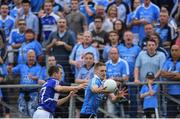 4 June 2016; Eoghan O'Gara of Dublin in action against Gearoid Hanrahan of Laois in the Leinster GAA Football Senior Championship Quarter-Final match between Laois and Dublin in Nowlan Park, Kilkenny. Photo by Stephen McCarthy/Sportsfile
