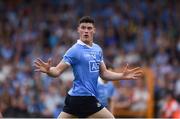 4 June 2016; Diarmuid Connolly of Dublin calls for a pass from a team mate during the Leinster GAA Football Senior Championship Quarter-Final match between Laois and Dublin in Nowlan Park, Kilkenny. Photo by Ray McManus/Sportsfile