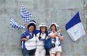5 June 2016; Aoife, Shelly and Bridget Phelan from Waterford City, prior to the Munster GAA Hurling Senior Championship Semi-Final match between Waterford and Clare at Semple Stadium in Thurles, Co. Tipperary. Photo by Stephen McCarthy/Sportsfile