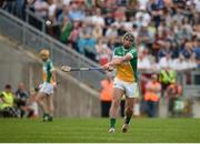 5 June 2016; Shane Dooley of Offaly converts a free in the Leinster GAA Hurling Senior Championship Quarter-Final between Offaly and Laois in O'Connor Park, Tullamore, Co. Offaly. Photo by Sam Barnes/Sportsfile