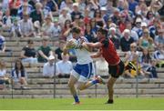 5 June 2016; Darren Hughes of Monaghan in action against Peter Turley of Down in the Ulster GAA Football Senior Championship Quarter-Final between Monaghan v Down in St Tiernach's Park, Clones, Co. Monaghan. Picture credit: Dáire Brennan / SPORTSFILE Photo by Daire Brennan/Sportsfile