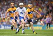 5 June 2016; Shane Bennett of Waterford in action against Oisín O'Brien of Clare during the Munster GAA Hurling Senior Championship Semi-Final match between Waterford and Clare at Semple Stadium in Thurles, Co. Tipperary. Photo by Stephen McCarthy/Sportsfile