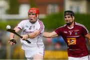 5 June 2016; Conor Whelan of Galway in action against Aonghus Clarke of Westmeath in the Leinster GAA Hurling Senior Championship Quarter-Final between Westmeath and Galway in TEG Cusack Park, Mullingar, Co. Westmeath. Photo by Piaras Ó Mídheach/Sportsfile
