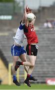 5 June 2016; Joe Murphy of Down in action against Karl O'Connell of Monaghan in the Ulster GAA Football Senior Championship Quarter-Final between Monaghan and Down in St Tiernach's Park, Clones, Co. Monaghan. Photo by Oliver McVeigh/Sportsfile