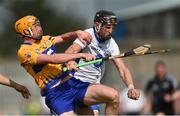 5 June 2016; Maurice Shanahan of Waterford is tackled by Cian Dillon of Clare during the Munster GAA Hurling Senior Championship Semi-Final match between Waterford and Clare at Semple Stadium in Thurles, Co. Tipperary. Photo by Ramsey Cardy/Sportsfile