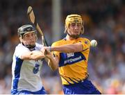 5 June 2016; Colm Galvin of Clare in action against Jake Dillon of Waterford during the Munster GAA Hurling Senior Championship Semi-Final match between Waterford and Clare at Semple Stadium in Thurles, Co. Tipperary. Photo by Stephen McCarthy/Sportsfile