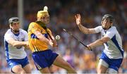 5 June 2016; Colm Galvin of Clare in action against Jake Dillon, left, and Barry Coughlan of Waterford during the Munster GAA Hurling Senior Championship Semi-Final match between Waterford and Clare at Semple Stadium in Thurles, Co. Tipperary. Photo by Stephen McCarthy/Sportsfile