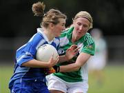3 July 2010; Aileen Wall, Waterford, in action against Janet Garvey, Limerick. TG4 Ladies Football Munster Intermediate Championship Final, Waterford v Limerick, Castletownroche GAA Grounds, Castletownroche, Co. Cork. Picture credit: Matt Browne / SPORTSFILE