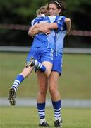 3 July 2010; Waterford's Michella Ryan and Aileen Wall, 15, celebrate at the final whistle. TG4 Ladies Football Munster Intermediate Championship Final, Waterford v Limerick, Castletownroche GAA Grounds, Castletownroche, Co. Cork. Picture credit: Matt Browne / SPORTSFILE