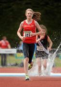 3 July 2010; Sorcha O' Conor, Gowran, Co. Kilkenny, in action, in the U-17 Girl's 1200m Steeplechase, during the Woodie's DIY AAI Juvenile Track & Field Championships. Tullamore Harriers Stadium, Tullamore, Co. Offaly. Picture credit: Barry Cregg / SPORTSFILE