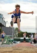 3 July 2010; Caoimhe McMenamin, Finn Valley, in action in the U-15 Girl's Long Jump, during the Woodie's DIY AAI Juvenile Track & Field Championships. Tullamore Harriers Stadium, Tullamore, Co. Offaly. Picture credit: Barry Cregg / SPORTSFILE