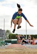 3 July 2010; Aoife O'Conor, St. Brigid's, in action in the U-15 Girl's Long Jump, during the Woodie's DIY AAI Juvenile Track & Field Championships. Tullamore Harriers Stadium, Tullamore, Co. Offaly. Picture credit: Barry Cregg / SPORTSFILE