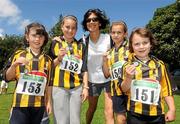 4 July 2010; Niamh Richardson, Kilkenny, with her daughters, Ella, age 9, Aoibhe, age 13, Grace, age 11, and Mauve, age 6, during the Farmleigh Family Fitness Festival 2010 hosted by Athletics Ireland. Farmleigh House, Phoenix Park, Dublin. Picture credit: David Maher / SPORTSFILE