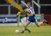 4 July 2010; Jack Heslin, Gortletteragh, Leitrim, in action against Conor Moran, Robertstown, Kildare, during the Division 6 Boys Final. Coca-Cola GAA Féile Peil na nÓg Finals 2010 , Celtic Park, Derry. Photo by Sportsfile