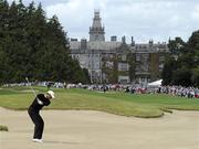 5 July 2010; Tiger Woods plays his second from the bunker on the 9th fairway during the JP McManus Invitational Pro-Am. Adare Manor, Adare, Co. Limerick. Picture credit: Matt Browne / SPORTSFILE