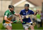 5 June 2016; John Lennon of Laois in action against Sean Ryan of Offaly in the Leinster GAA Hurling Senior Championship Quarter-Final between Offaly and Laois in O'Connor Park, Tullamore, Co. Offaly. Photo by Sam Barnes/Sportsfile