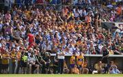 5 June 2016; The Clare manager Davy Fitzgerald, centre, watches the last seconds of the Munster GAA Hurling Senior Championship Semi-Final match between Waterford and Clare at Semple Stadium in Thurles, Co. Tipperary. Photo by Ray McManus/Sportsfile