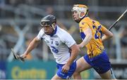 5 June 2016; Jake Dillon of Waterford in action against Aaron Cunningham of Clare during the Munster GAA Hurling Senior Championship Semi-Final match between Waterford and Clare at Semple Stadium in Thurles, Co. Tipperary. Photo by Ramsey Cardy/Sportsfile