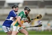 5 June 2016; Sean Ryan of Offaly in action against John Lennon of Laois in the Leinster GAA Hurling Senior Championship Quarter-Final between Offaly and Laois in O'Connor Park, Tullamore, Co. Offaly. Photo by Sam Barnes/Sportsfile
