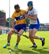5 June 2016; John Conlon of Clare in action against Austin Gleeson of Waterford during the Munster GAA Hurling Senior Championship Semi-Final match between Waterford and Clare at Semple Stadium in Thurles, Co. Tipperary. Photo by Stephen McCarthy/Sportsfile
