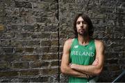 7 June 2016; Marathon runner Mick Clohisey poses for a portrait at the launch of the Team Ireland Olympics kit in Smock Alley Theatre, Dublin. Photo by Ramsey Cardy/Sportsfile