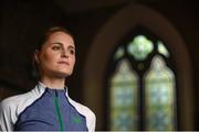 7 June 2016; 1500m runner Ciara Mageean poses for a portrait at the launch of the Team Ireland Olympics kit in Smock Alley Theatre, Dublin. Photo by Ramsey Cardy/Sportsfile