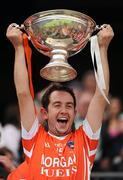3 July 2010; Paul Breen, Armagh, lifts the Nicky Rackard Cup. Nicky Rackard Cup Final, Armagh v London, Croke Park, Dublin. Picture credit: Stephen McCarthy / SPORTSFILE