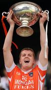 3 July 2010; Paul Cunningham, Armagh, lifts the Nicky Rackard Cup. Nicky Rackard Cup Final, Armagh v London, Croke Park, Dublin. Picture credit: Stephen McCarthy / SPORTSFILE