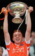 3 July 2010; Ryan Gaffney, Armagh, lifts the Nicky Rackard Cup. Nicky Rackard Cup Final, Armagh v London, Croke Park, Dublin. Picture credit: Stephen McCarthy / SPORTSFILE