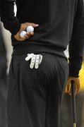 5 July 2010; Tiger Woods holds two golf balls as he awaits for play to begin at the JP McManus Invitational Pro-Am. Adare Manor, Adare, Co. Limerick. Picture credit: Diarmuid Greene / SPORTSFILE