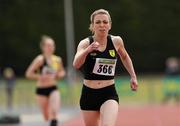 4 July 2010; Claire Mooney, Naas, on her way to winning the U19 Girl's 400m Final, during the Woodie's DIY AAI Juvenile Track & Field Championships. Tullamore Harriers Stadium, Tullamore, Co. Offaly. Picture credit: Brian Lawless / SPORTSFILE