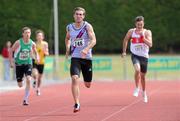 4 July 2010; Joseph Dowling, Dundrum South Dublin, on his way to winning the U18 Boy's 400m, during the Woodie's DIY AAI Juvenile Track & Field Championships. Tullamore Harriers Stadium, Tullamore, Co. Offaly. Picture credit: Brian Lawless / SPORTSFILE