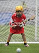 6 July 2010; Cian Hughes, age 6, from Kilanerin GAA club, Wexford, during the ‘Play & Stay with the GAA’ Activity Days. Croke Park, Dublin. Picture credit: David Maher / SPORTSFILE
