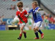 6 July 2010; David Brennan, Palatine, Co. Carlow, in action against Patrick Kellett, Celbridge, Co. Kildare, during the ‘Play & Stay with the GAA’ Activity Days. Croke Park, Dublin. Picture credit: Barry Cregg / SPORTSFILE