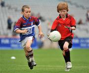 6 July 2010; Jacob Beatty, Na Fianna, Co. Offaly, in action against Óisin Ryan, Tang/Maryland, Co.Westmeath, during the ‘Play & Stay with the GAA’ Activity Days. Croke Park, Dublin. Picture credit: Barry Cregg / SPORTSFILE