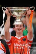 3 July 2010; Kieran McKernan, Armagh, lifts the Nicky Rackard Cup. Nicky Rackard Cup Final, Armagh v London, Croke Park, Dublin. Picture credit: Stephen McCarthy / SPORTSFILE