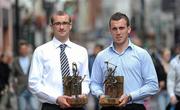 7 July 2010; Louth footballer Paddy Keenan, left, and Offaly hurler Shane Dooley winners of the Vodafone GAA Player of the Month Awards for June. Westbury Hotel, Dublin. Picture credit: Stephen McCarthy / SPORTSFILE