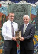 7 July 2010; Louth footballer Paddy Keenan winner of the Vodafone GAA Player of the Month Award for June with Fergus Devereux, Head of Sales, Vodafone. Westbury Hotel, Dublin. Picture credit: Stephen McCarthy / SPORTSFILE