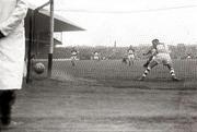 1960; Louth's goal was converted during the first half. Leinster Senior Football Championship Final, Offaly v Louth. Croke Park, Dublin. Picture credit: Connolly Collection / SPORTSFILE