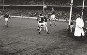 1960; A general view of action between Louth and Offaly. Leinster Senior Football Championship Final, Offaly v Louth. Croke Park, Dublin. Picture credit: Connolly Collection / SPORTSFILE