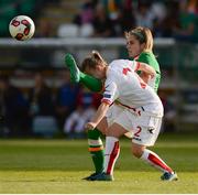 7 June 2016; Julie Ann Russell of Republic of Ireland in action against Željka Radanovic of Montenegro during the Women's 2017 European Championship Qualifier between Republic of Ireland and Montenegro in Tallaght Stadium, Tallaght, Co. Dublin. Photo by Seb Daly/Sportsfile