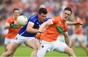 29 May 2016; Mark Shields of Armagh in action against Tomas Carr of Cavan in the Ulster GAA Football Senior Championship quarter-final between Cavan and Armagh at Kingspan Breffni Park, Cavan. Photo by Oliver McVeigh/Sportsfile