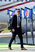 8 June 2016; Republic of Ireland captain Robbie Keane at Paris Airport-Le Bourget as the Republic of Ireland team land in France ahead of UEFA Euro 2016. Photo by Handout/UEFA via Sportsfile