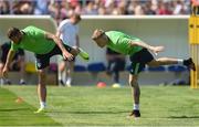 9 June 2016; James McClean, right, and Daryl Murphy of Republic of Ireland during squad training at UEFA EURO2016 in Versailles, Paris, France. Photo by David Maher/Sportsfile