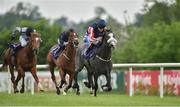 9 June 2016; Currency Converter, with Pat Smullen up, on their way to winning the Irish Stallion Farms European Breeders Fund Fillies Maiden during the Bulmer's Evening Meeting in Leopardstown, Co. Dublin. Photo by Matt Browne/Sportsfile