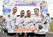 9 June 2016; John Donlon, Alan Keegan, Martin Francis and Andy Donlan of Thermodial ahead of the Grant Thornton Corporate 5K Team Challenge at the National Sports Campus in Abbotstown, Dublin. Photo by Sam Barnes/Sportsfile