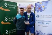 9 June 2016; The Europcar Team with their trophy after winning first male team with a combined time of 1:24:12 at the Grant Thornton Corporate 5K Team Challenge at the National Sports Campus in Abbotstown, Dublin. Photo by Sam Barnes/Sportsfile
