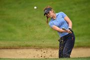 10 June 2016; Hannah O'Sullivan, USA, whose grandparents are John O'Sullivan from Kilmallock, Co. Limerick, and Ina Noonan from Lattin, Co. Tipperary, plays from the bunker onto the 8th green during the Curtis Cup Matches on Day 1, Afternoon Fourballs, at Dun Laoghaire Golf Club in Enniskerry, Co. Wicklow. Photo by Matt Browne/Sportsfile